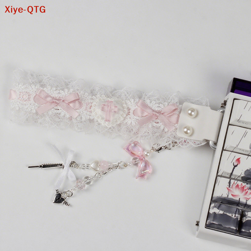 Gaming Accessories Aesthetic - Hot！Lace Keyboard Ribbon Mechanical Keyboard Strap