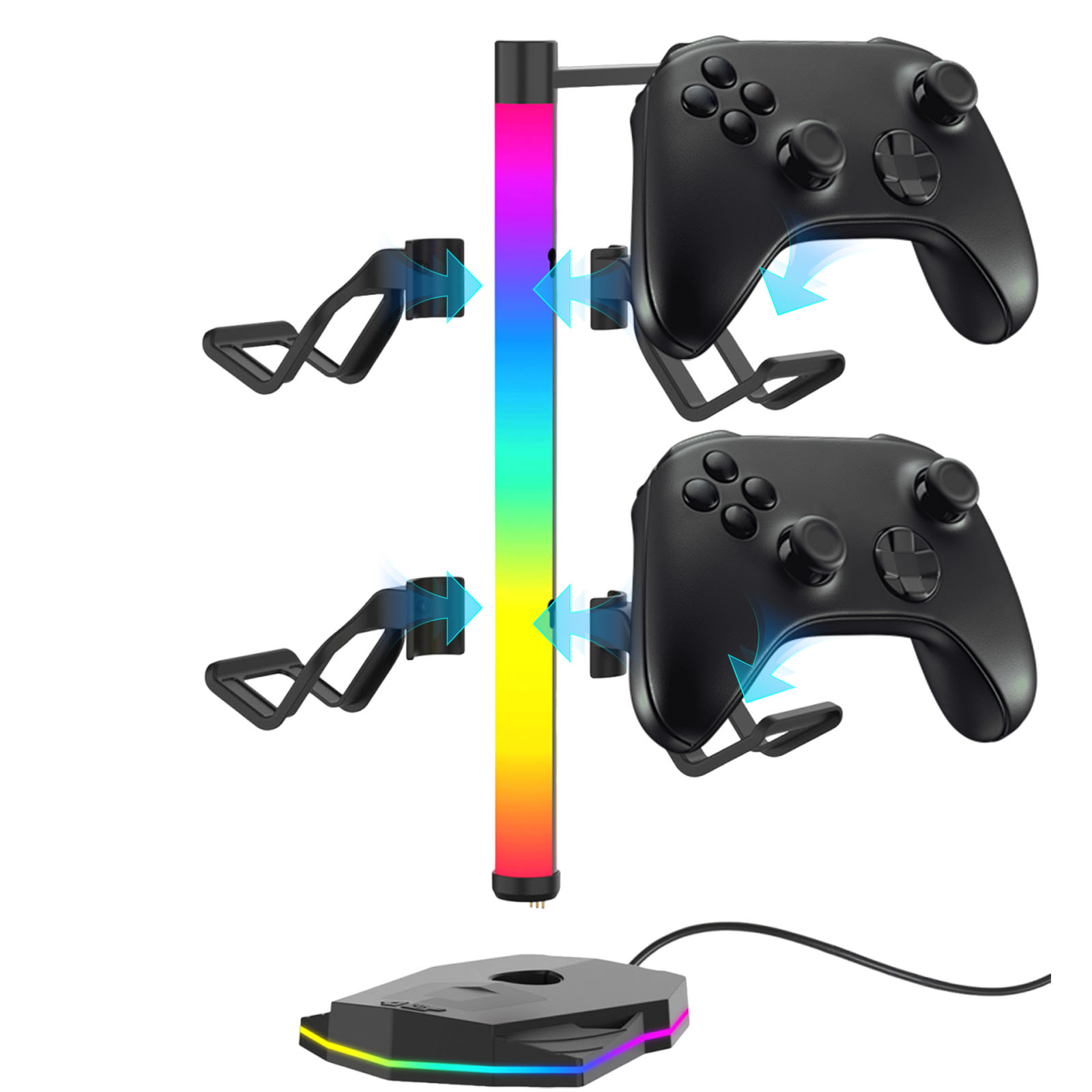 Gaming Accessories Controller - Headset Controller Display Stand with RGB
