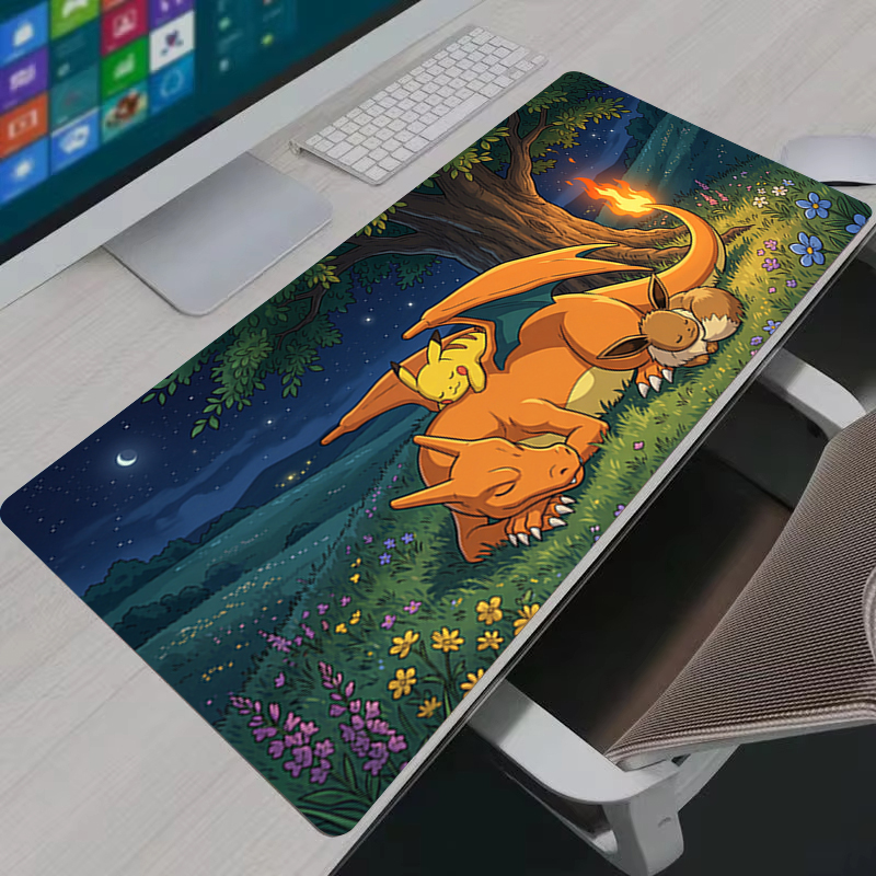 Gaming Accessories Setup - Mouse Pad Anime PC Gamer Cabinet