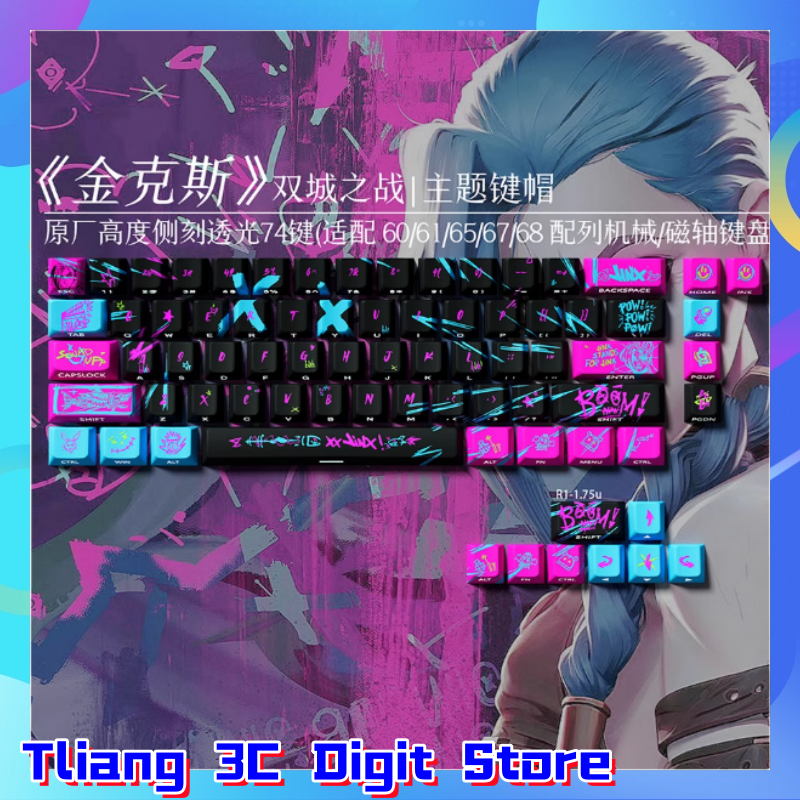 Jinx Anime Theme Keycaps Mecha - Gaming Accessories To Gift recensie en prijs