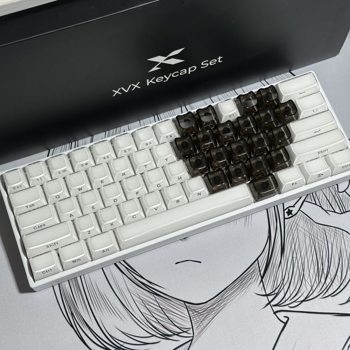 20pcs 1U Keycaps with Unique C - Gaming Accessories Aesthetic recensie en prijs