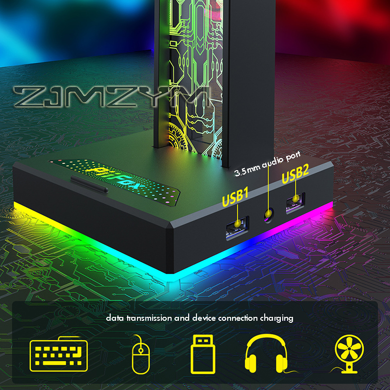 RGB Gaming Headphone Stand Dua - Headset Stand Rgb recensie en prijs