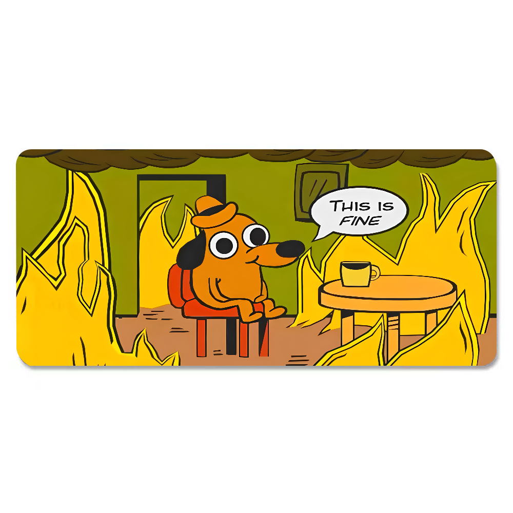 This Is Fine Dog Dachshund Mou - Gaming Accessories Setup recensie en prijs