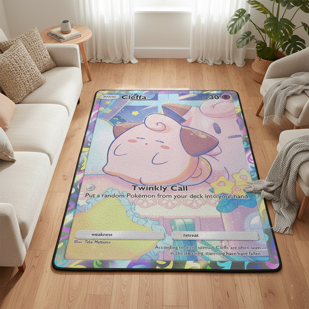 Pokemon Cleffa Anime Rug Kawai - Gaming Accessories Aesthetic recensie en prijs