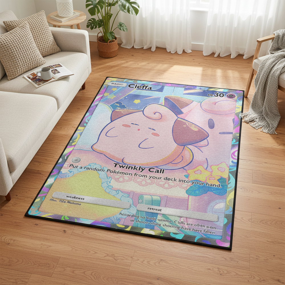 Pokemon Cleffa Anime Rug Kawai - Gaming Accessories Aesthetic recensie en prijs