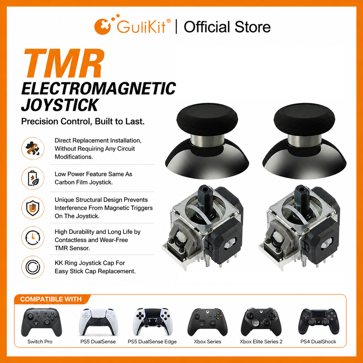 10 Pairs GuliKit TMR Joystick  - Gaming Accessories Controller recensie en prijs