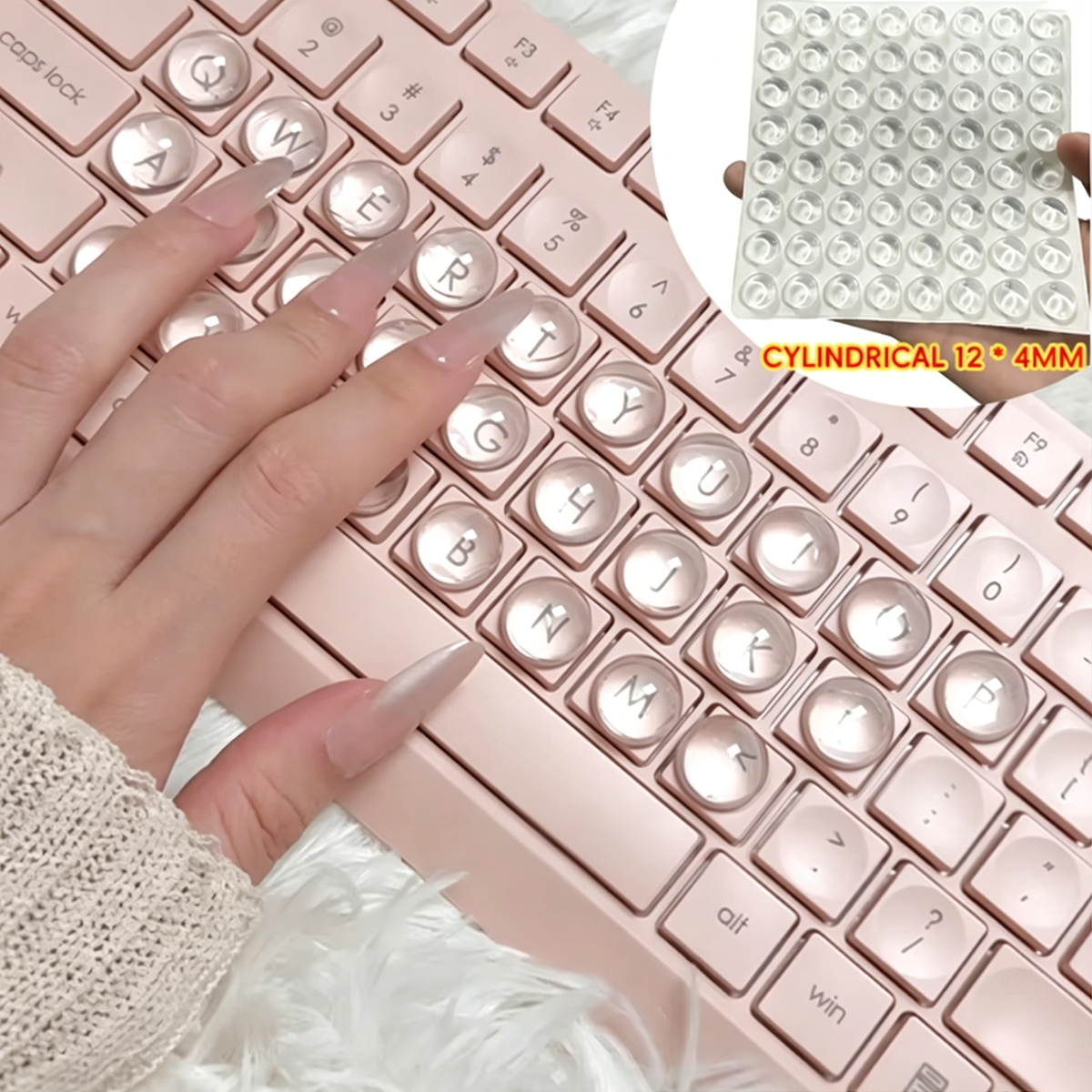 Nail Art Keyboard Key Caps for - Gaming Accessories Aesthetic recensie en prijs