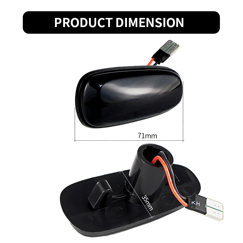 2PCS LED Dynamic Side Marker L - Gaming Equipment Accessories recensie en prijs