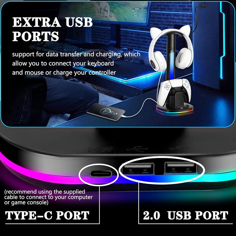 Controller Charging Station W  - Headset Stand Rgb recensie en prijs