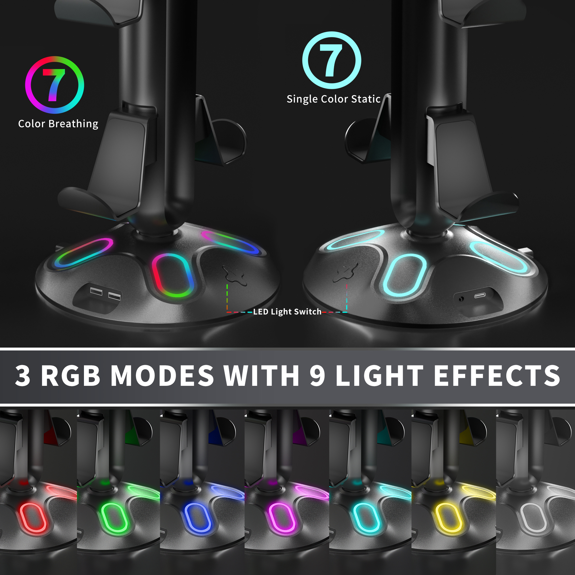 Universal Game Accessories wit - Headset Stand Rgb recensie en prijs