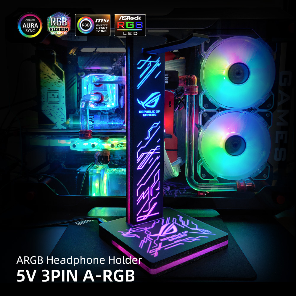ARGB Headphone Holder PC Light - Headset Stand Rgb recensie en prijs
